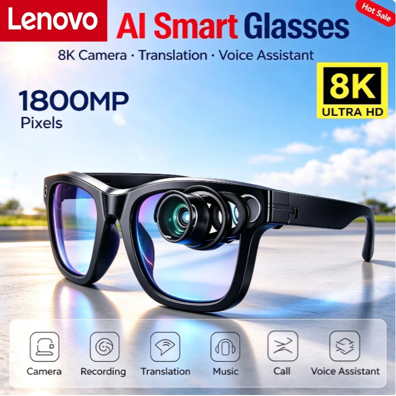 Lenovo AI Smart Glasses 8K 4K  - Smart Glasses Lens ulasan dan harga