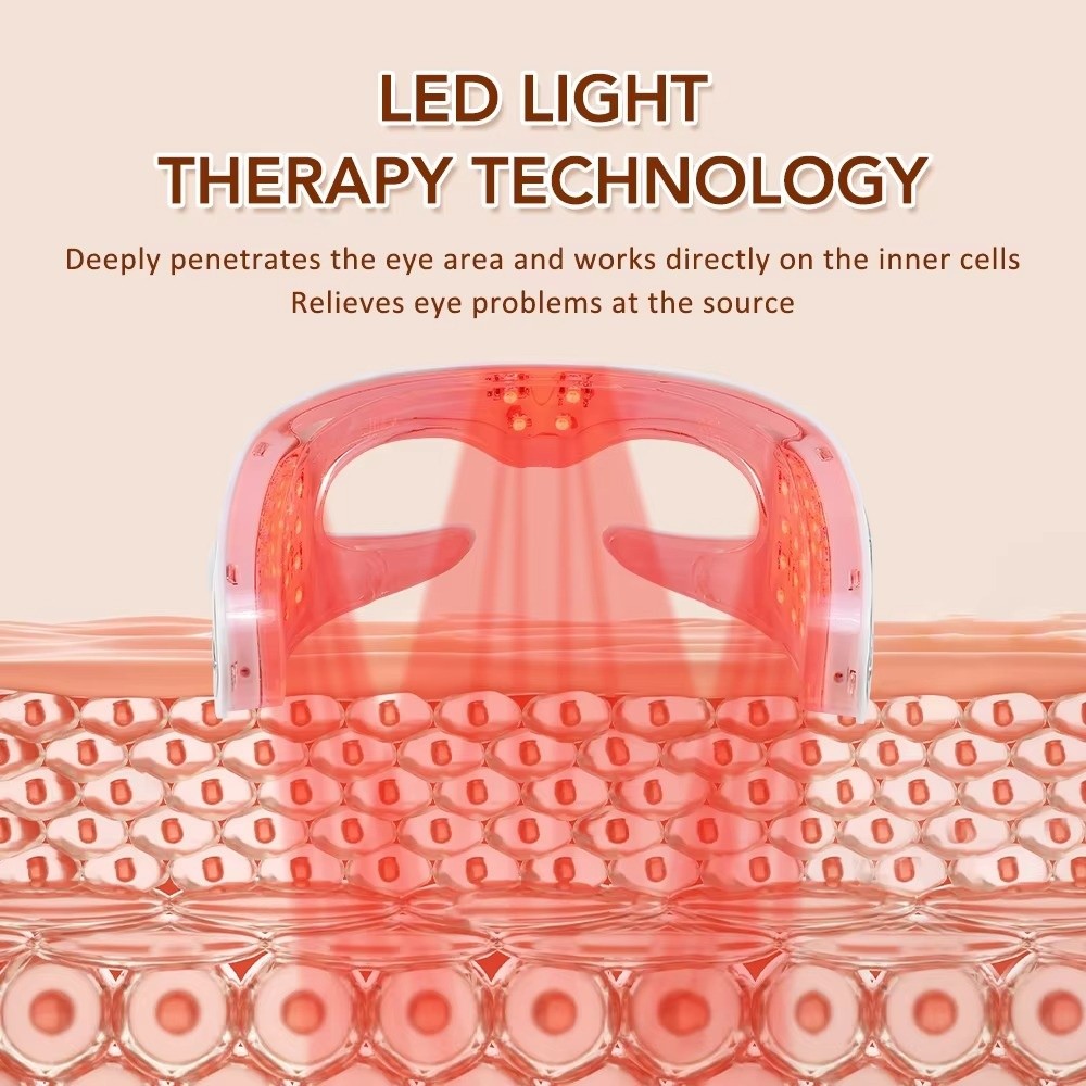 LED Photon Light LED Eye Massa - Light Therapy Glasses ulasan dan harga