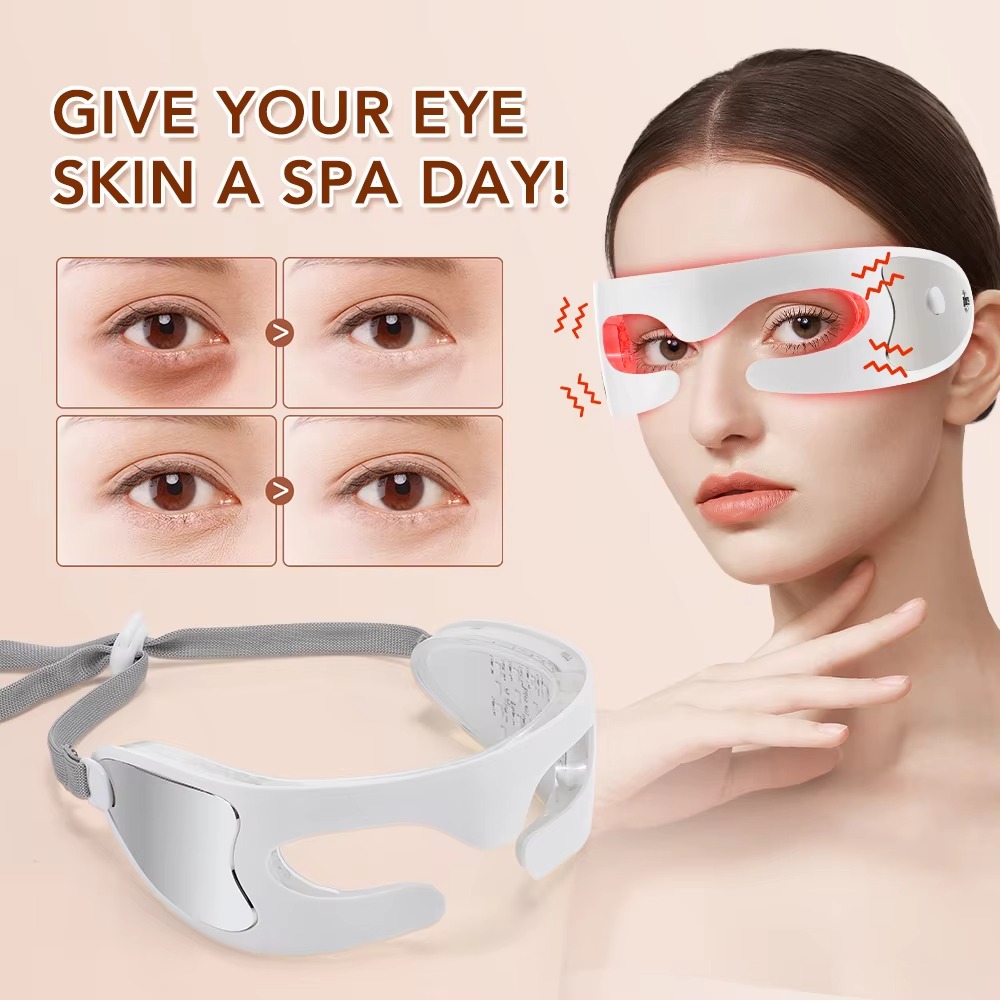 LED Photon Light LED Eye Massa - Light Therapy Glasses ulasan dan harga