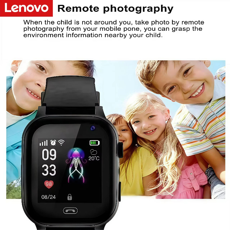 Lenovo Kids Smart Watch Earpho - Fall Detection Watch ulasan dan harga