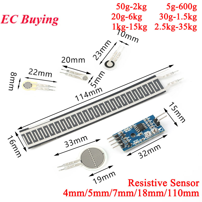 2Pcs/1pc Resistive Thin Film P - Muscle Sensor Emg ulasan dan harga
